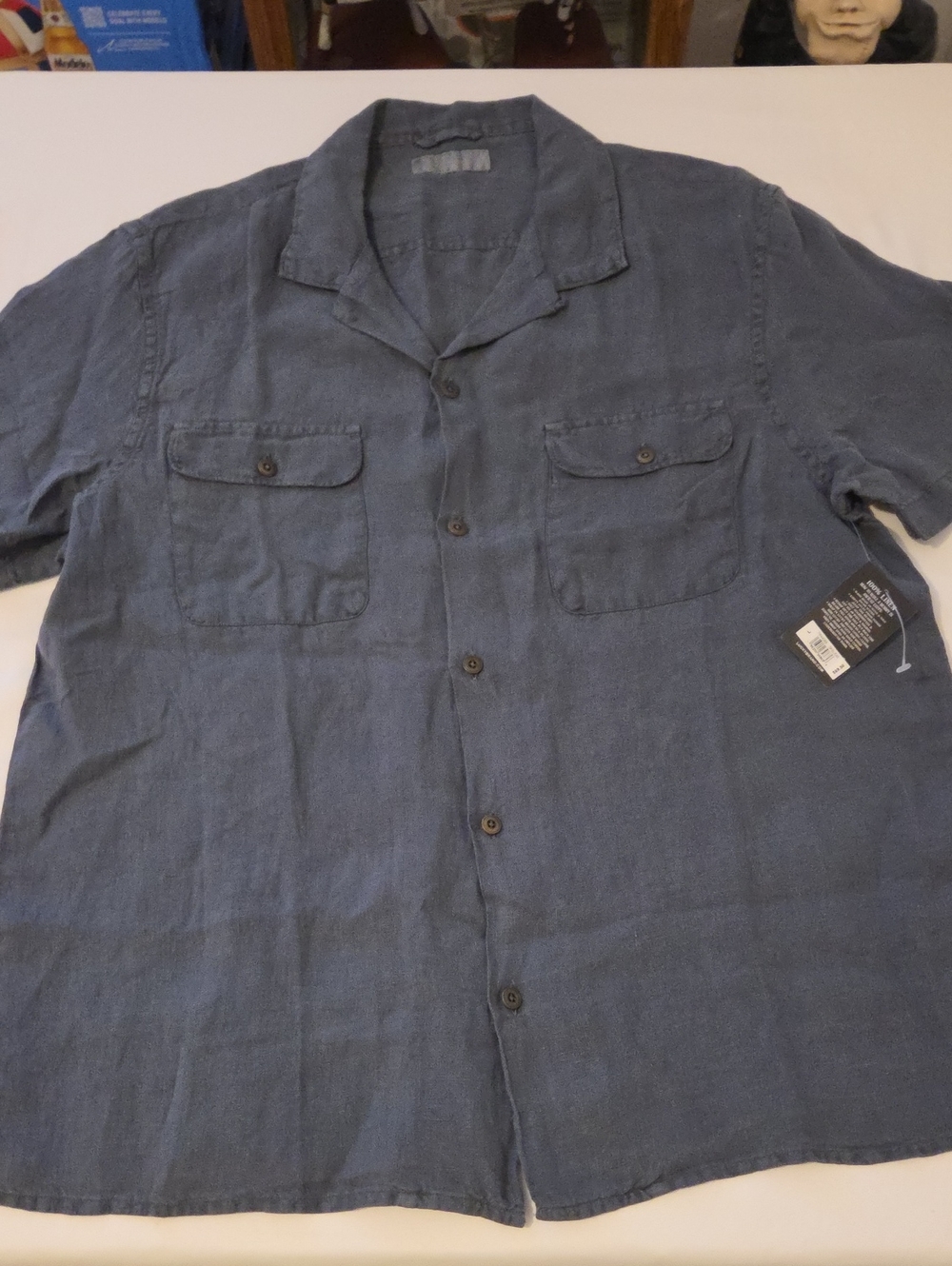 Lucky Brand Men's Short-Sleeve Button-Down Shirt in Green